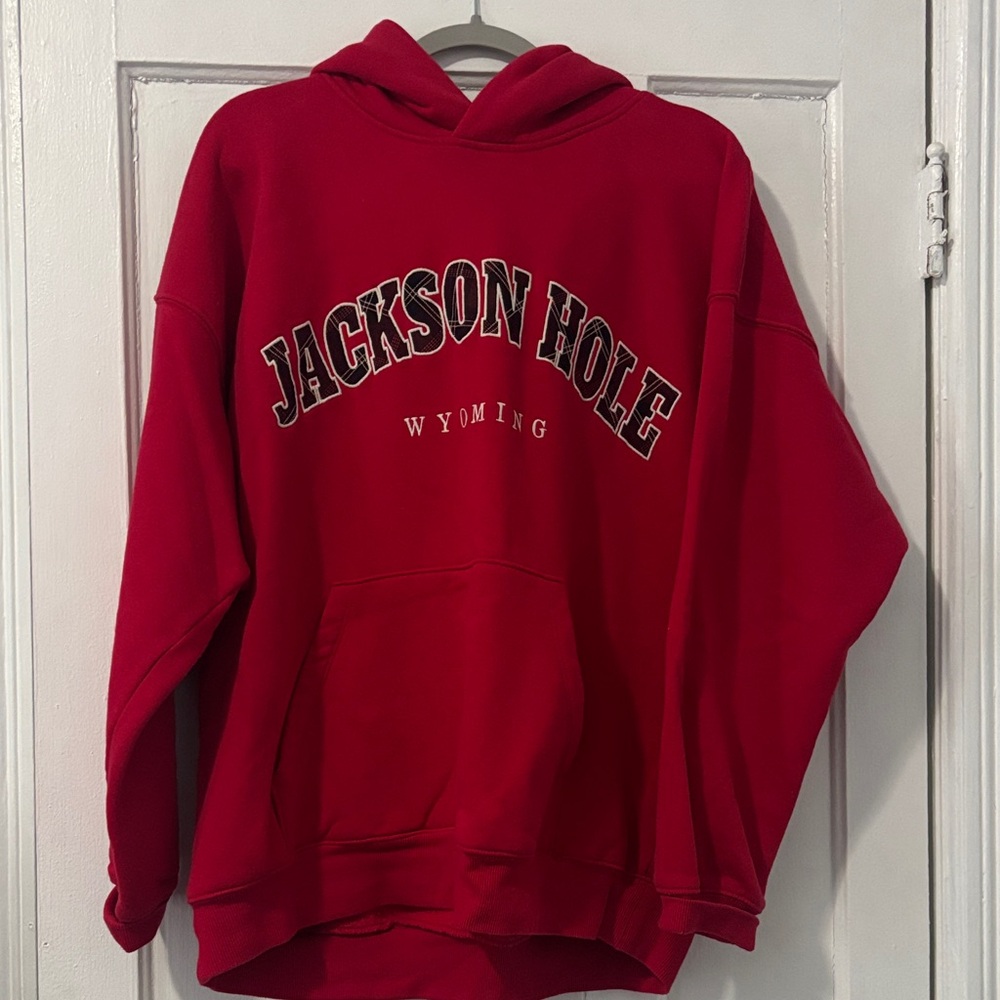 Wild Fable Red Graphic Hoodie